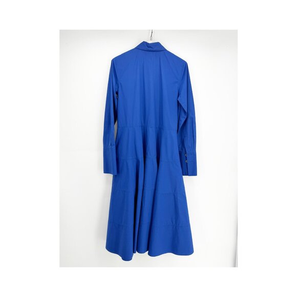 Co. Midi Length Blue Poplin Dress Size: XS - Picture 6 of 15